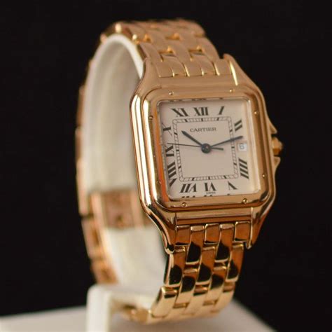 replica cartier panthere gold watch|cartier ladies panthere 18k gold.